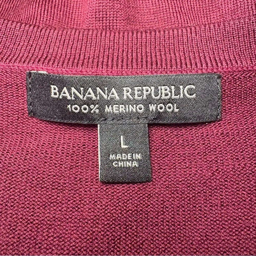 Banana Republic Burgundy Button-Up Cardigan - Picture 2 of 4